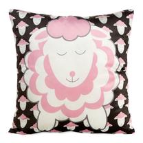Dekoratīvs spilvena pārvalks Kids 7B Design 91, melna krās./rozā krās., 45 cm x 45 cm
