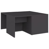 Kavos staliukas VLX, pilka sp., 33 - 66 cm x 66 cm x 33 cm