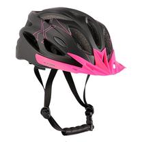 Шлемы велосипедиста Nils Extreme MTW291, черный цв./розовый цв., S (50-59 см)