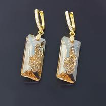 Auskari Diamond Sky, zelta krās./sudraba krās.