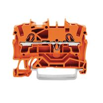 Savienojums Wago 2-pole Terminal Block 2.5 MM2, 2.5 mm², oranža krās.