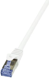 Кабель Logilink CQ4011S RJ-45 8P8C, RJ-45 8P8C, 0.25 м, белый цв.