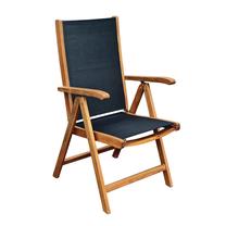 Lauko kėdė Home4you Fabiola, juoda sp., 70 cm x 57 cm x 106 cm