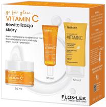 Sejas un ķermeņa kopšanas komplekts Floslek Go For Glow Vitamin C, 130 ml, 3 gab.