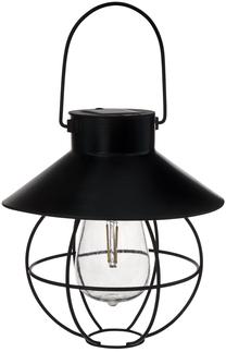 Piekarams gaismeklis ar saules bateriju ActiveJet Solar Latern, IP44, melna krās.