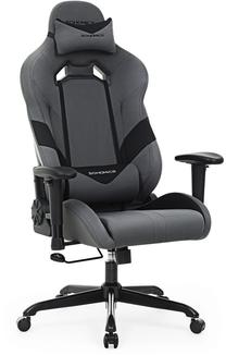 Žaidimų kėdė Songmics Racing Grey/Black, juoda/pilka