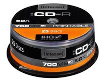 Ierakstāms kompaktdisks Intenso CD-R, 700 MB, 25gab.