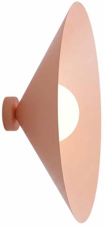 Lampa sienas Emibig Mono 1L 1883/K1L, E14, 1 x 10 W, balta krās. / oranža krās., 50 x 50 cm