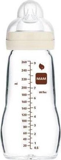 Bērnu pudelīte Mam, 260 ml, 2 mēn., bēša krās.