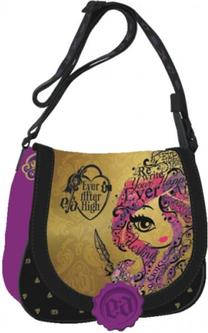 Bērnu rokassoma Starpak Ever After High II 315720, melna krās./dzeltena krās./violeta krās., 21 cm x 19 cm x 6 cm