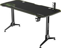 Arvutimängulaud reguleeritava kõrgusega Ultradesk Grand, 160 cm x 75 cm, 70 - 80 cm, must v./roheline v.