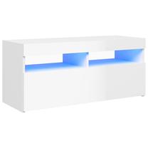 TV galds VLX LED, balta krās., 90 cm x 35 cm x 40 cm