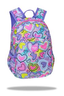 Mokyklinė kuprinė CoolPack Hearts F049832, rožinė sp., 30 cm x 38 cm x 10 cm