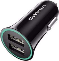 Automobilinis įkroviklis Usams US-CC013, 2 x USB, juoda sp.