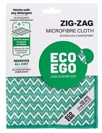 Lupatiņa, universāli Eco Ego Zig-Zag, balta krās./zaļa krās., mikrošķiedras