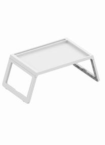 Klēpjdatora galds Kalune Design Lavine, 56 cm x 36 cm, 26.3 cm, balta krās.