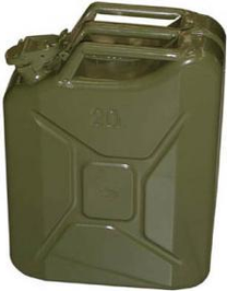 Kanna degvielai, metāls, 10 l, zaļa krās.