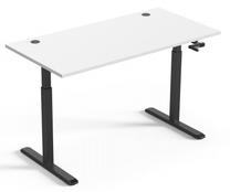 Datorgalds regulējams augstums Up Up Ragnar W-57051PT/D22-20N, 75 cm x 150 cm, 73 - 123 cm, balta krās./melna krās.