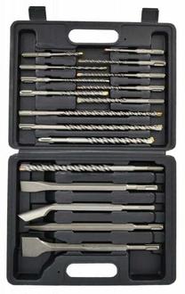 Grąžtų ir kaltų rinkinys AWTools AW42917, betonui/plytelės/akmeniui, sds plus, 5 mm x 26 cm