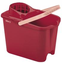Grīdas mazgāšanas spainis Mery Cleaning, 14 l, sarkana krās.