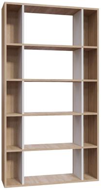 Pastatoma lentyna Kalune Design Sanborn 935CMN1227, ąžuolo sp./balta sp., 163.6 cm x 90 cm x 25 cm