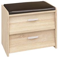 Batų dėžė ML Meble PIK06, ąžuolo, 59 cm x 36 cm x 48 cm