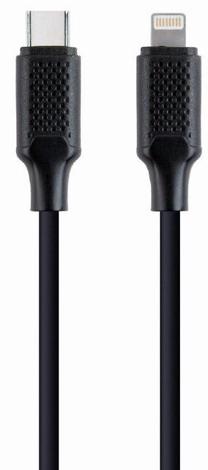 Kabelis Gembird CC-USB2-CM8PM-1.5M, USB Type-C male/Apple Lightning male, 150 cm, melna krās.