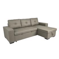 Kampinė sofa - lova Home4you Carita 28662, smėlio sp., 240 x 90 cm x 94 cm