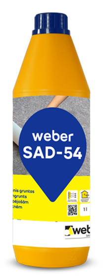 Gruntas giluminis Saint-Gobain Weber SAD-54, balta sp., 1 l