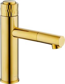 Смеситель для раковины Mexen Diamond 71500-50, золотой цв.