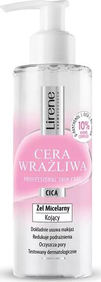 Micelārais ūdens, gēls Lirene Sensitive Skin Soothing Micellar Gel for the Face, 145 ml