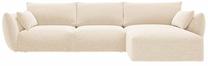 Kampinė sofa Cosmopolitan Design Matera Eden 2, šviesiai smėlinė, dešininė, 171 x 280 cm x 85 cm
