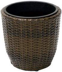 Gėlių vazonas Home4you, plastikinis, Ø 29 cm, ruda sp.