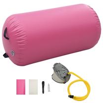 Treniruočių volelis VLX Inflatable Roll 92718, 120 cm, rožinė sp.