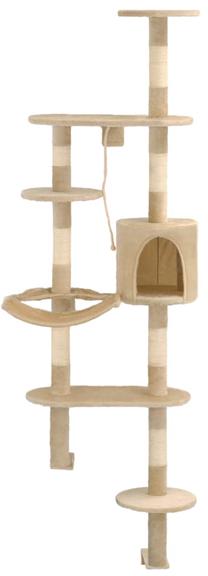 Kačių draskyklė VLX Wall Mounted Tree, 60 cm x 30 cm x 194 cm