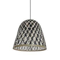Абажур CristalRecord Tiss Rattan PAN-240-01-180, коричневый цв./черный цв.