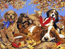 Tapymas pagal skaičius Titanum Dogs, mėlyna sp./ruda sp.