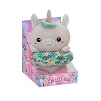 Pliušinis žaislas vienaragis Luna Squishcuties, žalia sp./rožinė sp., 21 cm