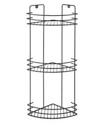 Dušo lentynėlė Bathlab Carl Black, 19 cm x 58 cm x 19 cm, juoda sp.