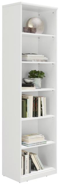 Knygų lentyna Easy MT_TSO-REG-EASY-55/194/36-BI, balta sp., 195 cm x 36 cm x 55 cm
