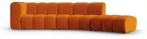 Sofa Micadoni Home Lupine Open Rounded 5 seats, oranžinė sp., dešininė, 335 x 166 cm x 70 cm