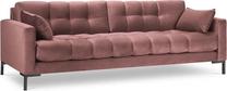 Sofa Micadoni Home Mamaia Velvet, rožinė sp., 217 x 92 cm x 75 cm