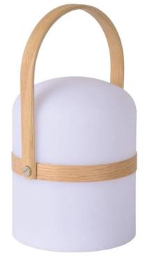 Āra galda lampa Lucide Joe, 3W, LED, IP44, balta krās., 14.5 cm x 26.5 cm