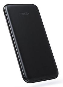 Lādētājs-akumulators (Power bank) Aukey, 10000 mAh, melna krās.