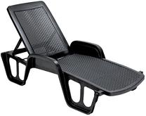 Lauko gultas Home4you Pool 91010, pilka sp., 192 cm x 71 cm x 100 cm