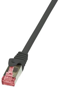 Провод Logilink CAT 6 S/FTP CQ2083S RJ-45 8P8C, RJ-45 8P8C, 7.5 м, черный цв.