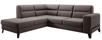 Kampinė sofa Cassara Savoi 7, šviesiai ruda sp., kairinė, 237 x 277 cm x 100 cm