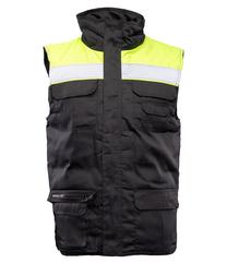 Veste Polstar Benefit Vision Plus OIK9, melna krās./dzeltena krās., 3XL izmērs