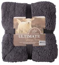 Pledi Home4you Ultimate Sherpa, pelēka krās., 200 cm x 230 cm