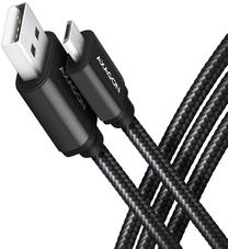Laidas Axagon BUMM-AM10AB, Micro USB/USB-A, 100 cm, juoda sp.